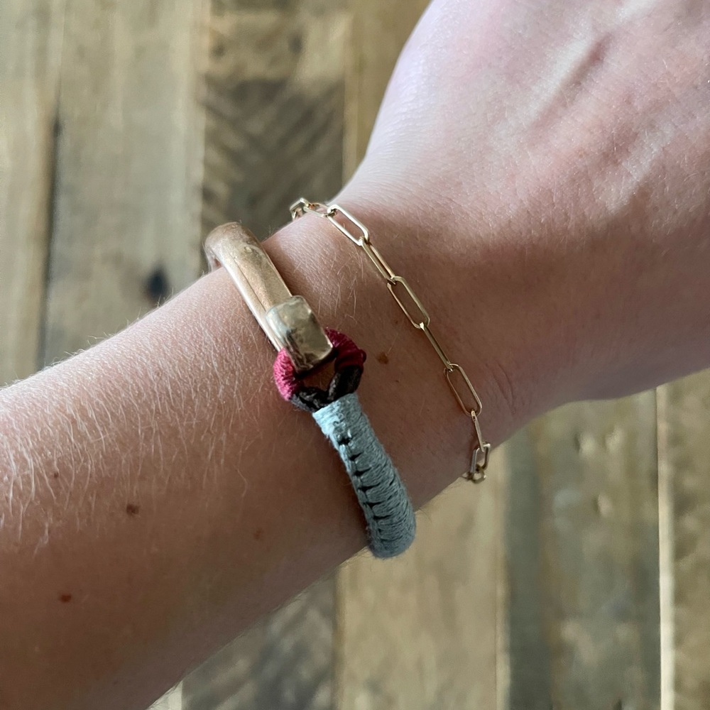 Shashi rose gold Riley cuff